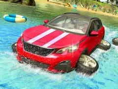 Crazy Car Water Surfing Race