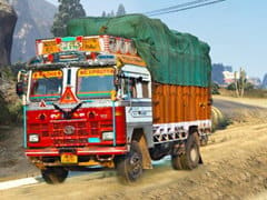 Real Indian Truck Cargo Truck Transport