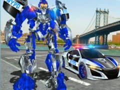 US Police Robot Transform Robot Fighting