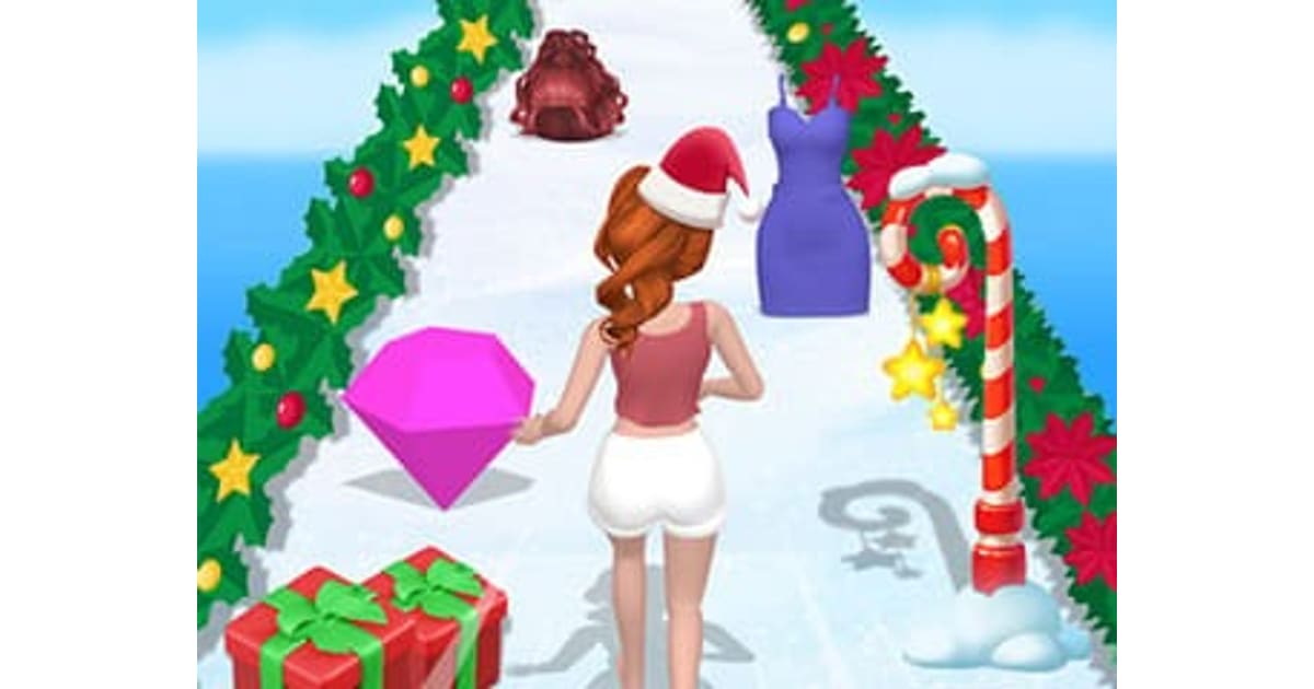 Build A Christmas Queen: Dress Up Run Game