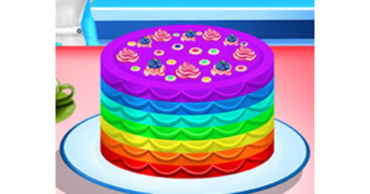 Elsa Cooking Rainbow Cake - Play The Game Online on CarGames.Com